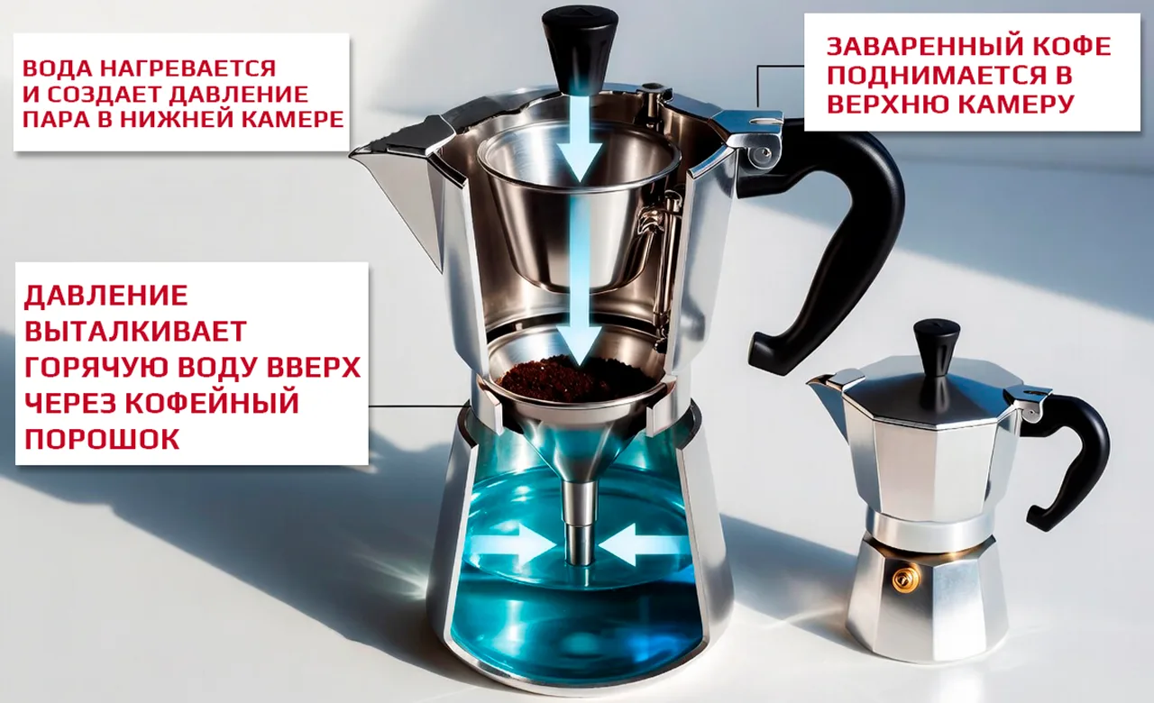 Какой кофе выбрать для гейзерной кофеварки фото